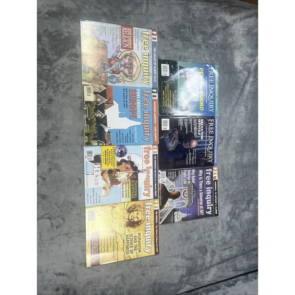 Free Inquiry Magazine Lot of 7‎ Population Intelligent Design Humanism Religion